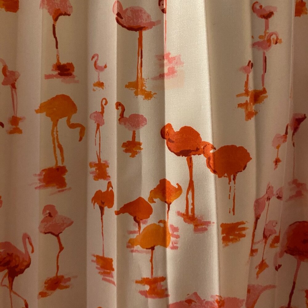 J crew pleated flamingo skirt